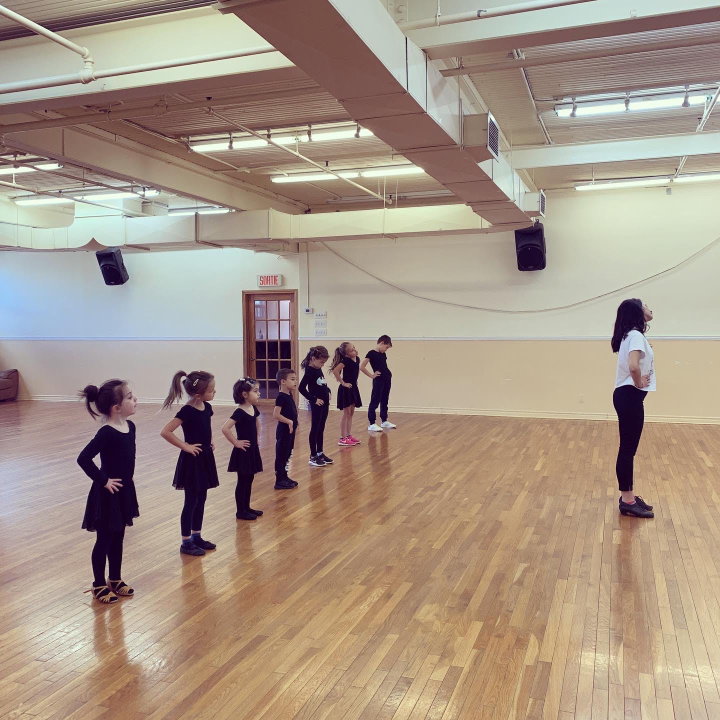 Kids dancing at Quartier Latin